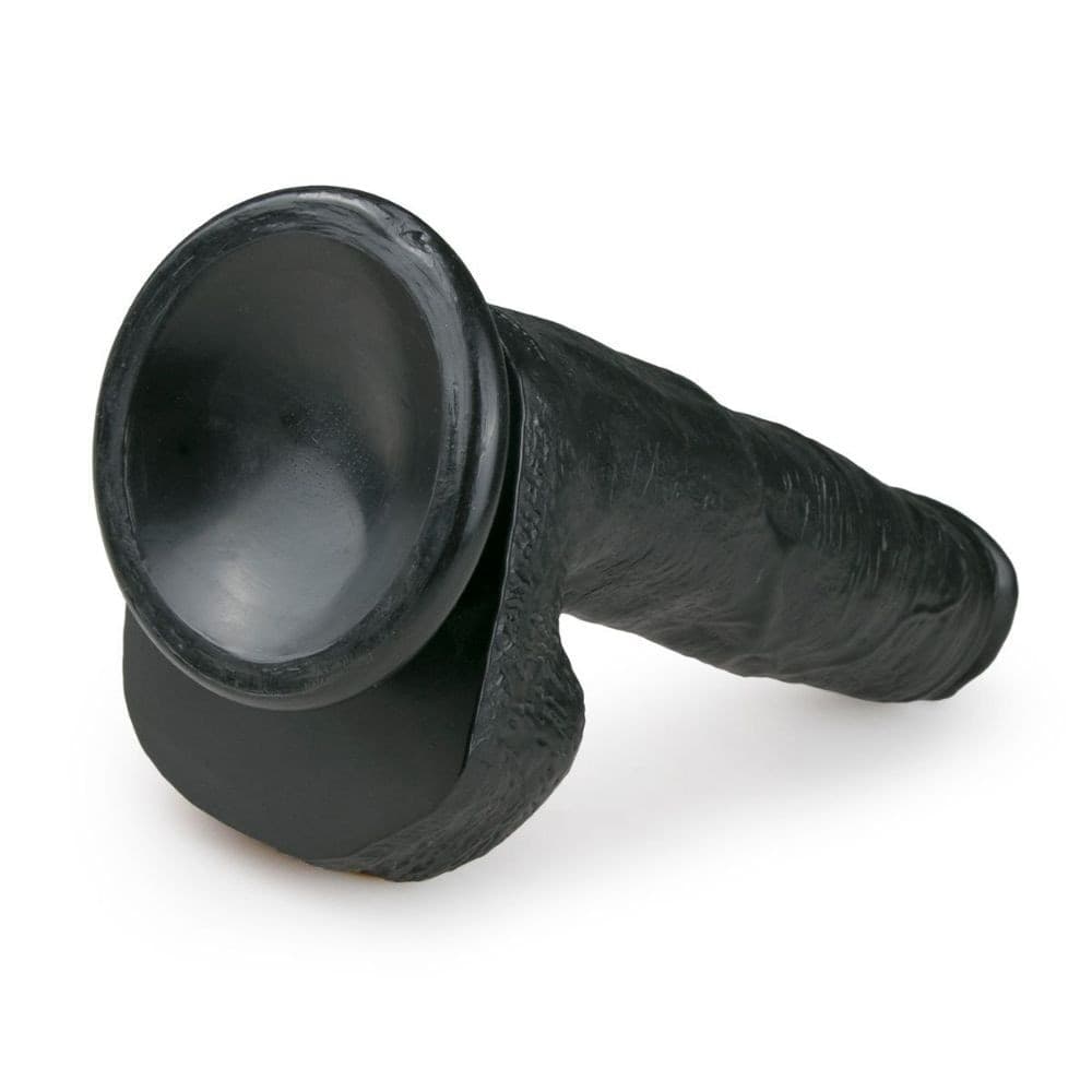 Dildo Realistico Nero con testicoli  26,5 cm - 3