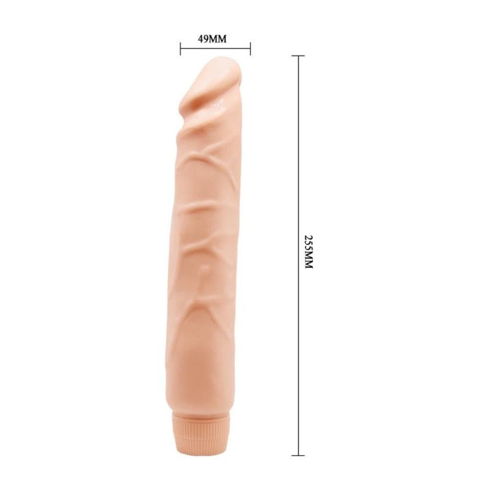 Vibratore Realistico Dildo Vibrante BAILE BARBARA JEFF 10" 25,5 cm - 4