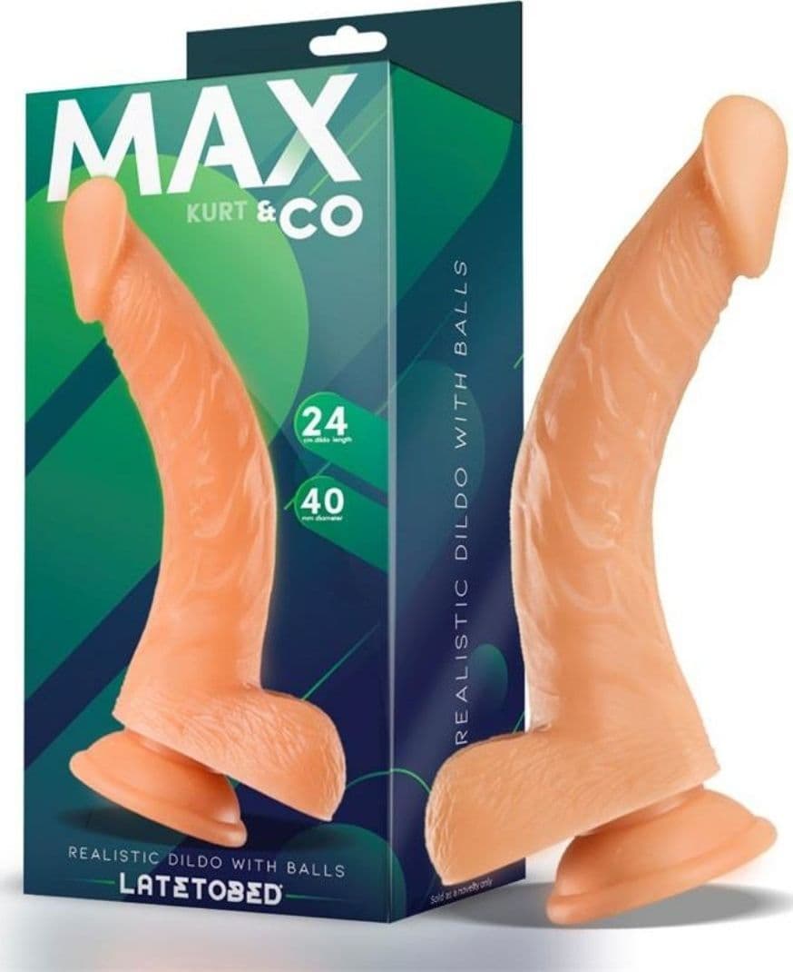 Kurt - Dildo con Ventosa e Dettagli Anatomici 24 x 4 cm - 2
