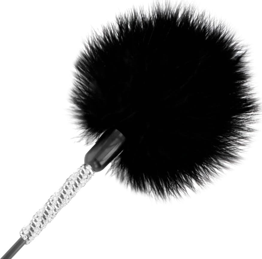 Frustino con Piumino Nero 40 cm Darkness - 3