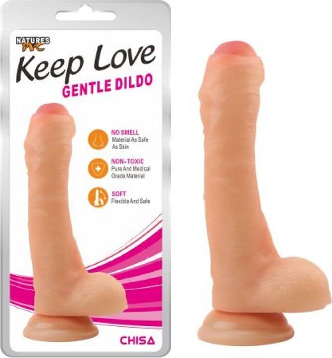 Gentle Dildo Flesh con Base a Ventosa 20,5 cm - 2