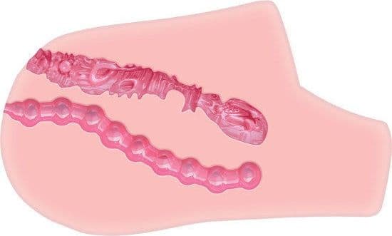 Mega Masturbatore con vibratore Vagina Ano NASTY NYMPHO BOUNCER - 4