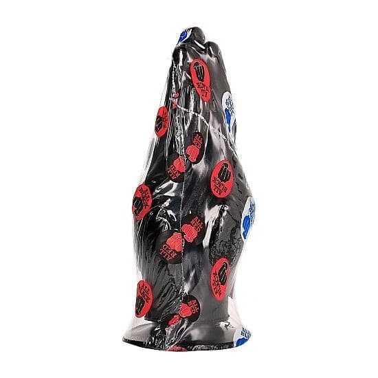 ALL BLACK Maxi Dildo Fisting a forma di mano Nero 23 cm - 4