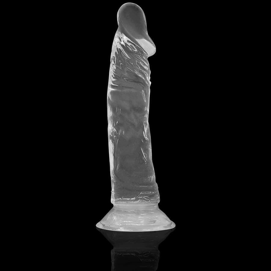 Dildo a Ventosa Realistico Trasparente in Jelly XRay Clear 19cm - 5