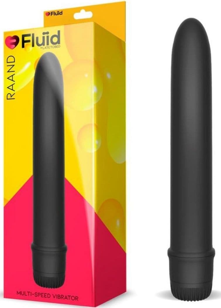 Vibratore Classico Nero Fluid Raand per Stimolazione - 2