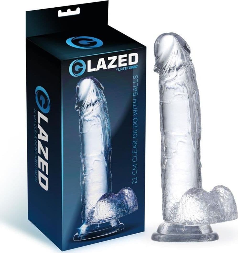 Dildo Jelly Trasparente Realistico Crystal Glazed 15,5cm - 4