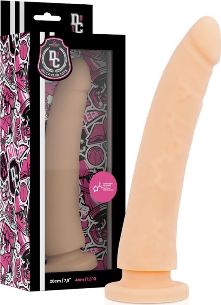 Dildo in silicone a ventosa Delta Club Toys 20cm - 11