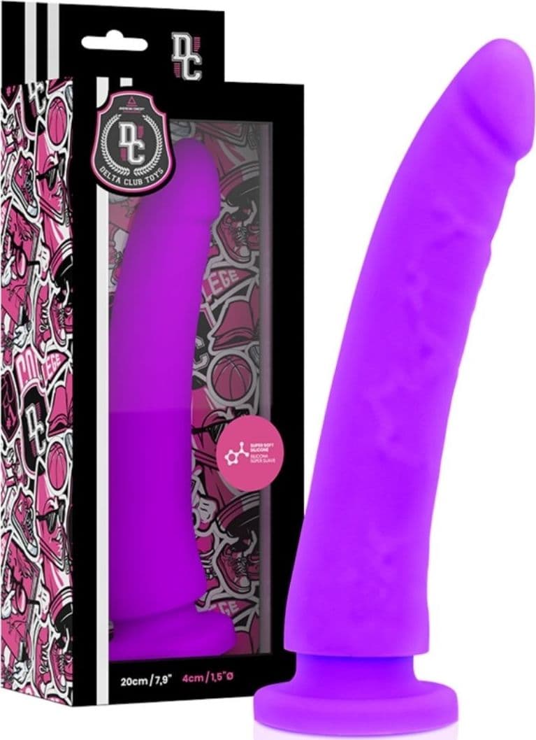 Dildo in silicone a ventosa Delta Club Toys 20cm - 9