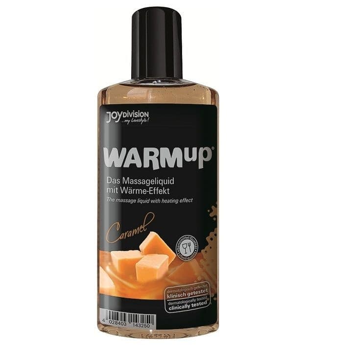 Olio massaggio lubrificante effetto caldo riscaldante WARMup Caramello - 2