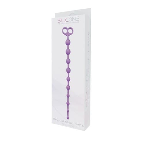 Anal Beads palline anali in silicone viola Juggling Ball Purple - 2