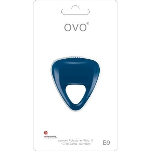Ovo B9 Blu anello fallico vibrante - 3