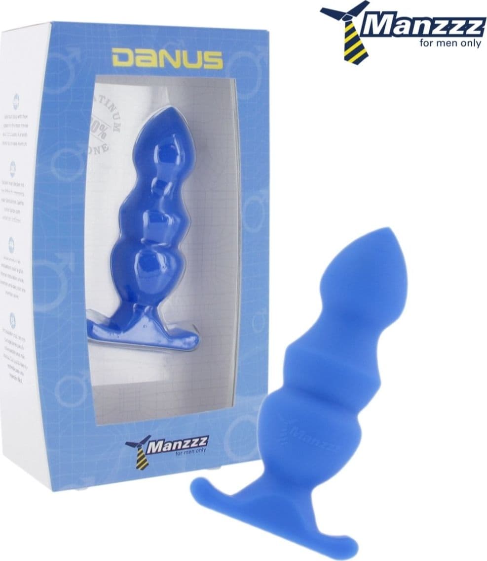Plug anale silicone Danus Blu di ManzzzToys - 2