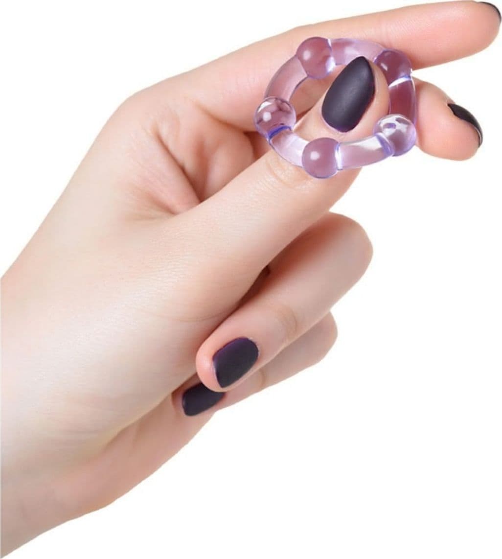 Anello fallico silicone cockring ritardante diametro estendibile - 2