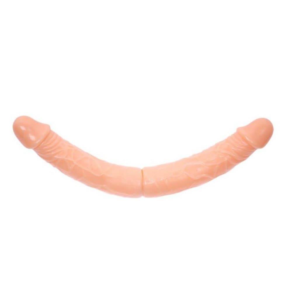 Dildo doppio realistico Baile Double Dong Flesh 35,9 cm - 3