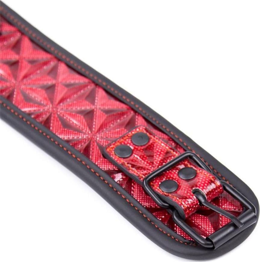 Collare Diamond Line con Cinturino Rosso - 7