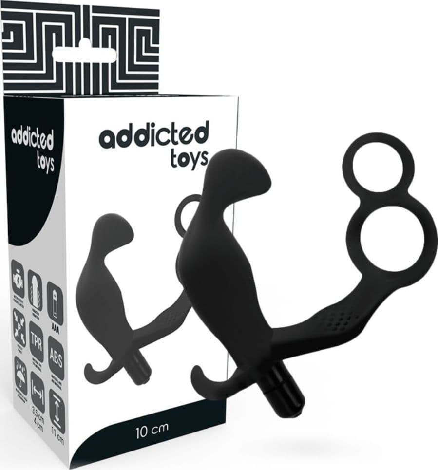 Plug Anale Vibrante Stimolatore Prostata ADDICTED TOYS 10 CM - 3