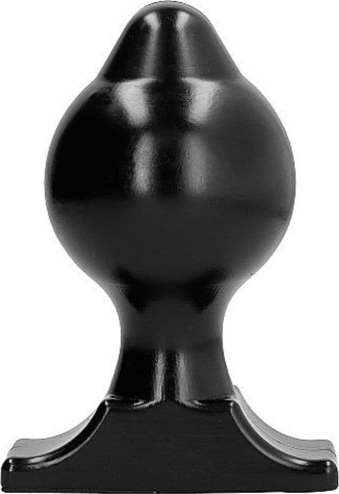 ALL BLACK butt plug maxi dildo spina anale 18 cm - 2