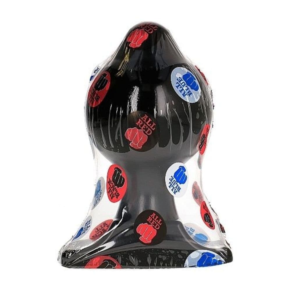 ALL BLACK butt plug maxi dildo spina anale 18 cm - 3