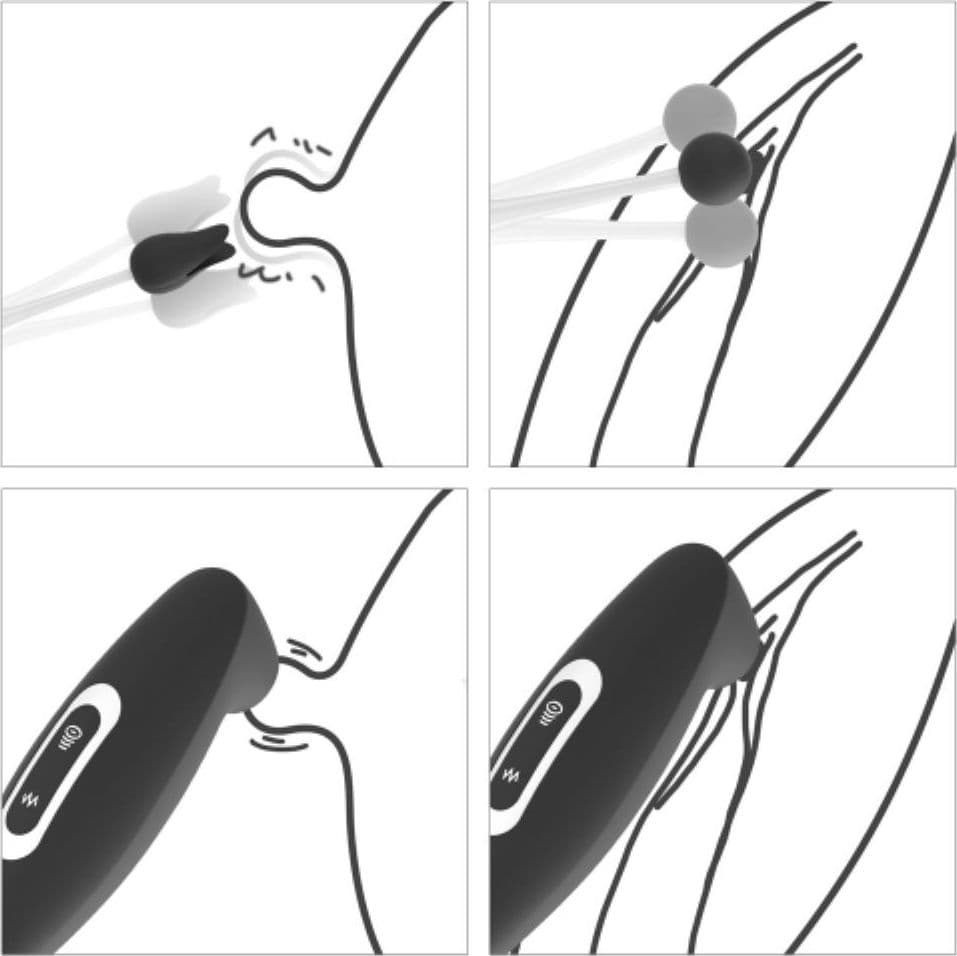 Stimolatore con aspirazione e vibrazione LoveToy IJOY CLIT PRO 2in1 - 5