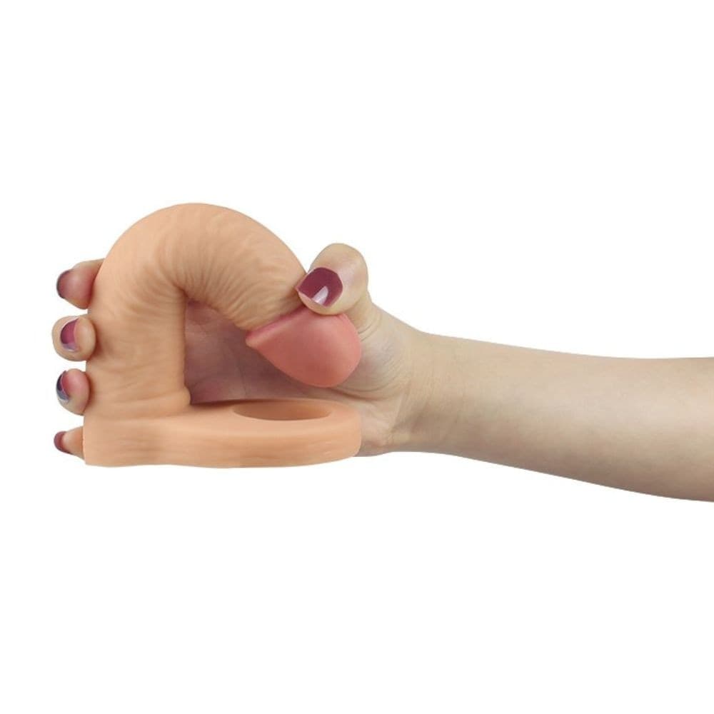 LOVETOY Dildo Realistico Indossabile Vibrante THE ULTRA SOFT DOUBLE 5.8" - 4