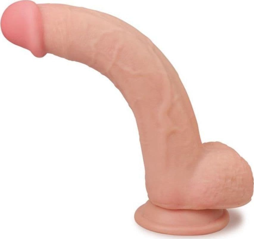 Dildo scorrevole fallo realistico Sliding Skin Dual Layer Dong 9.5" 24cm - 4