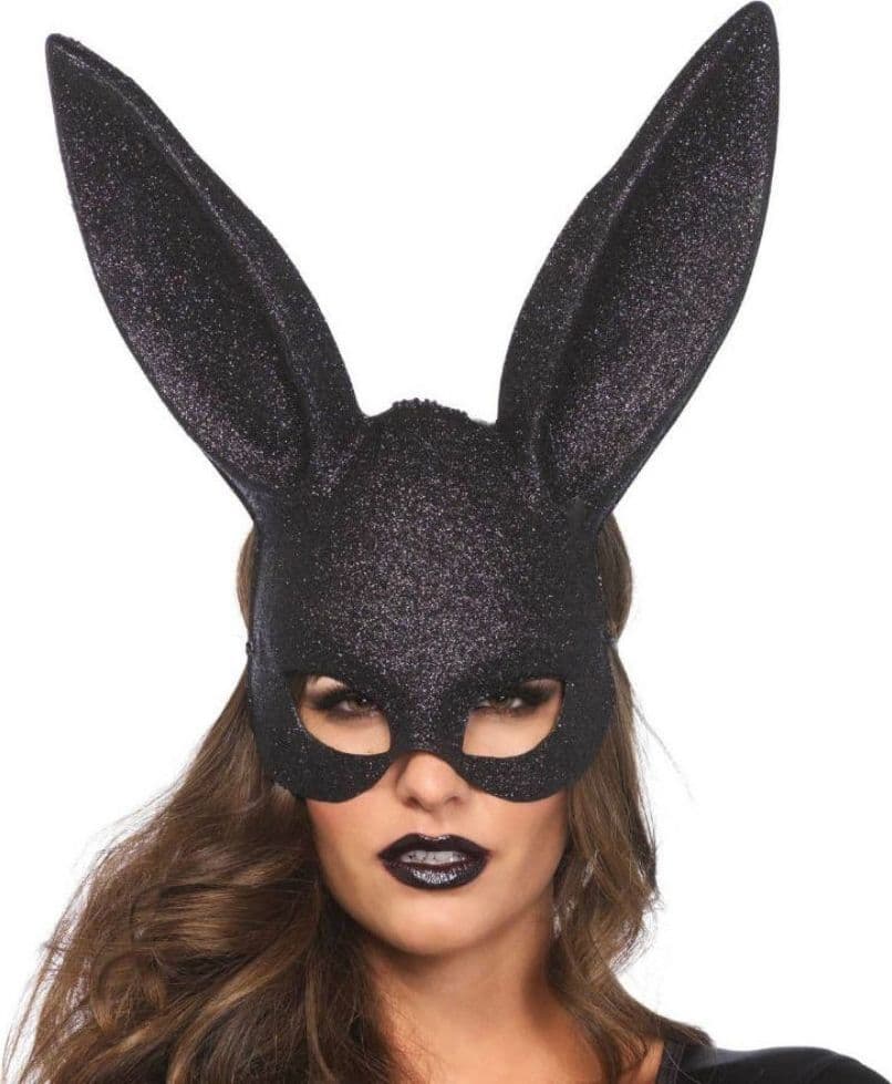 Maschera sexy da coniglio glitterata LEGAVENUE