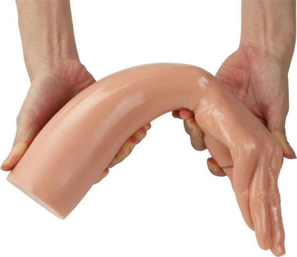 Dildo Fisting a forma di mano MAGIC HAND 13.5" FLESH 36 CM - 4