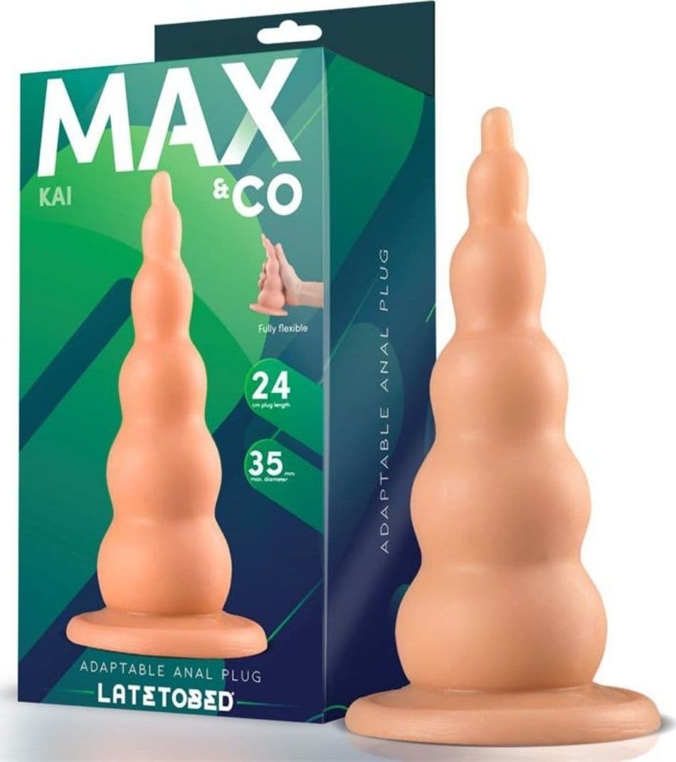 Maxi Dildo Plug Anale Kai Flesh 24 cm di Max&Co - 3