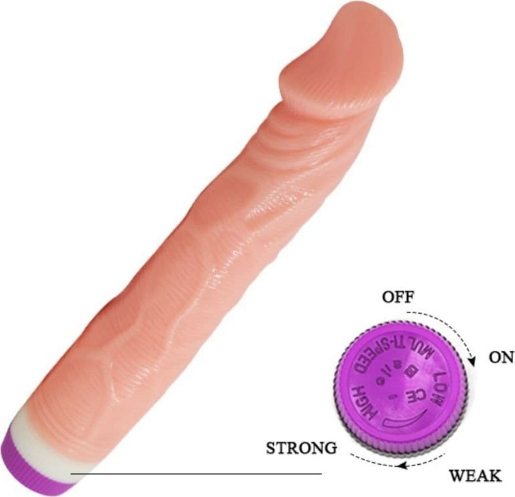 Vibratore Donna Dildo Realistico Flesh 22cm - 3