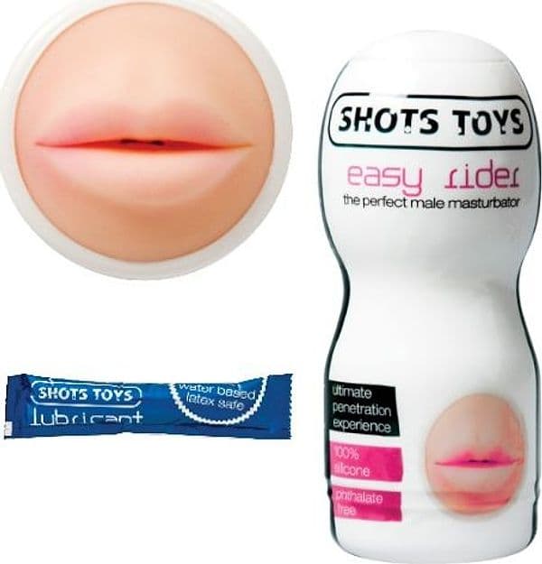 Masturbatore per uomo bocca Easy Rider Mouth by Shots Toys - 3