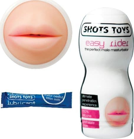 Masturbatore per uomo bocca Easy Rider Mouth by Shots Toys - 3