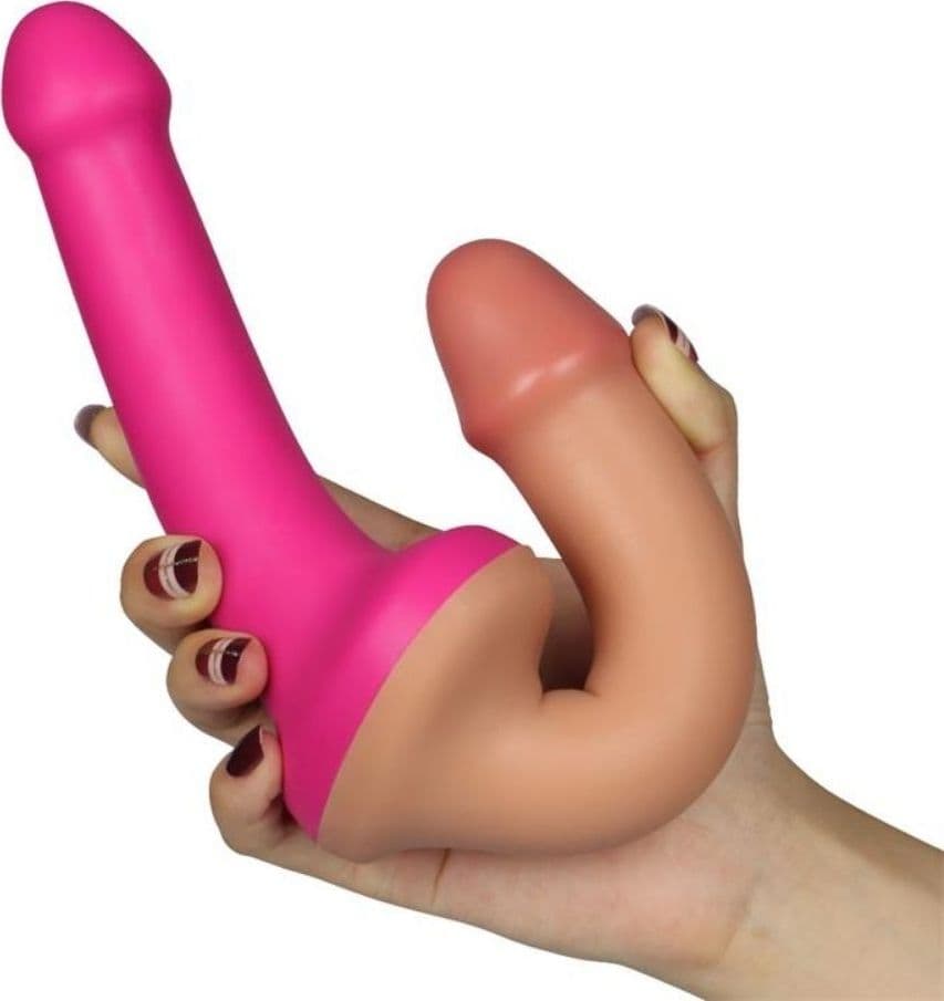 LOVETOY DOUBLE DILDO 31.5 CM LIQUID SILICONE FLESH E PINK - 5