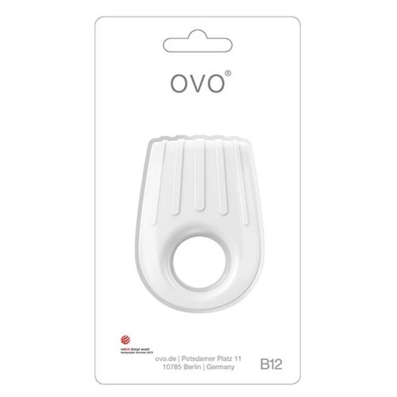 Ovo B12 Bianco anello fallico vibrante - 4