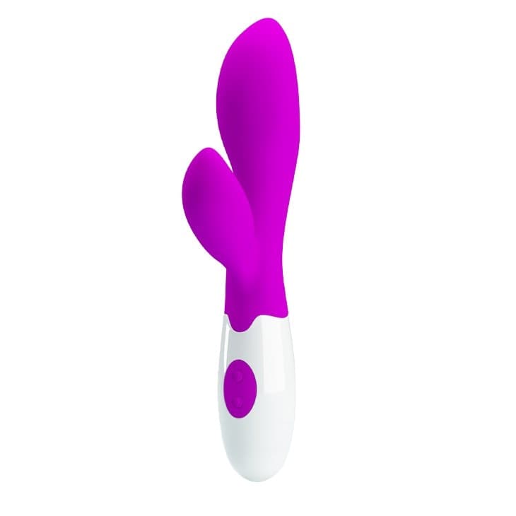 Vibratore Rabbit silicone viola 20 cm Newman di Pretty Love - 7