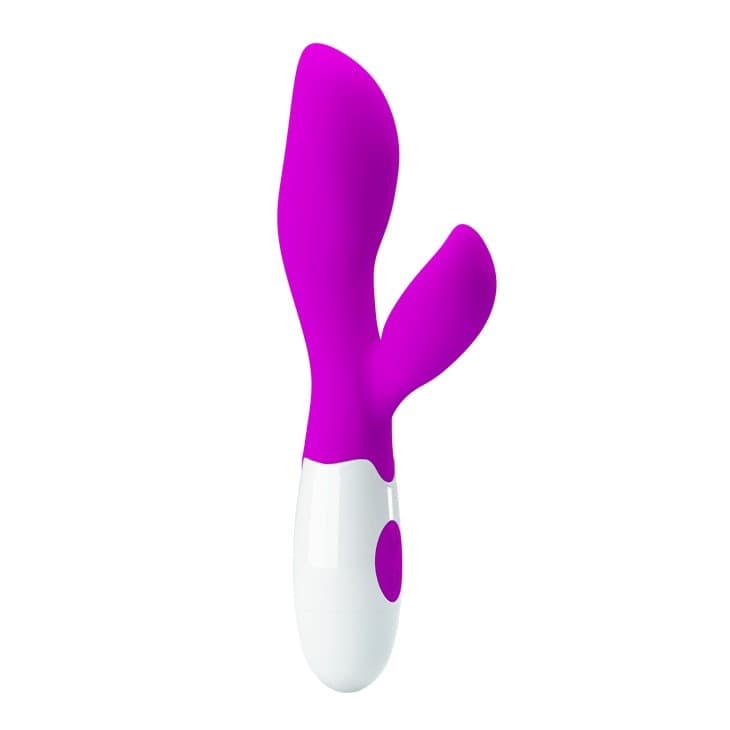 Vibratore Rabbit silicone viola 20 cm Newman di Pretty Love - 8