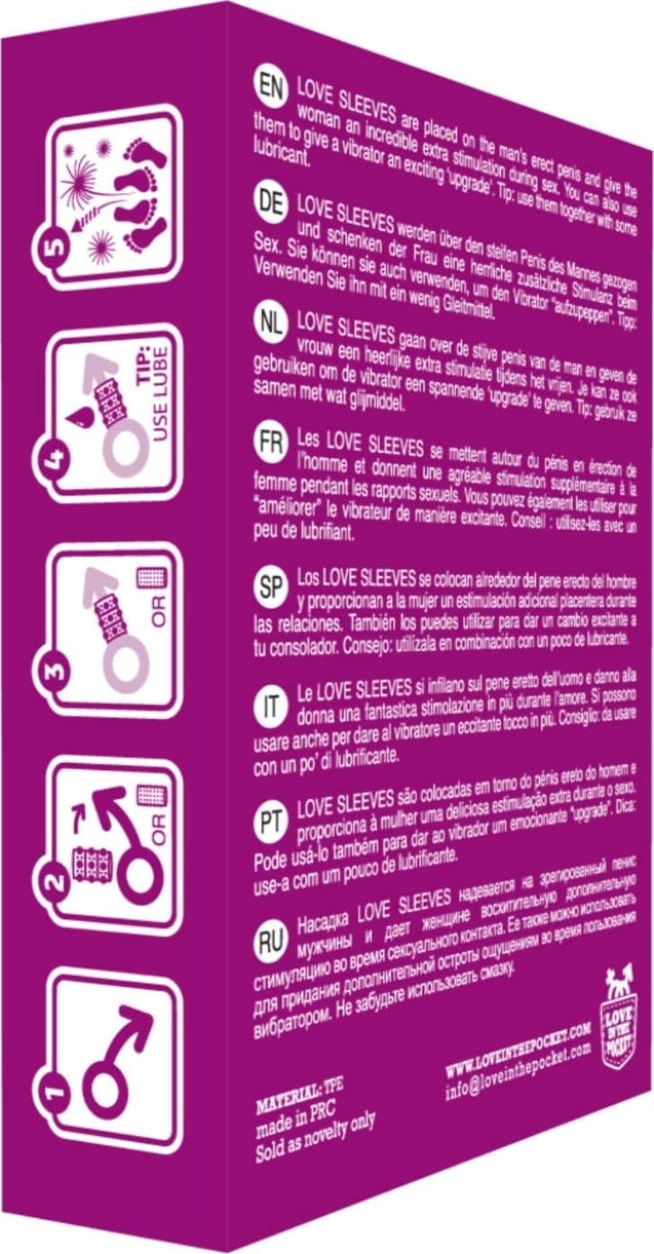 Guaina fallica indossabile Love Sleeves Tingling - 3