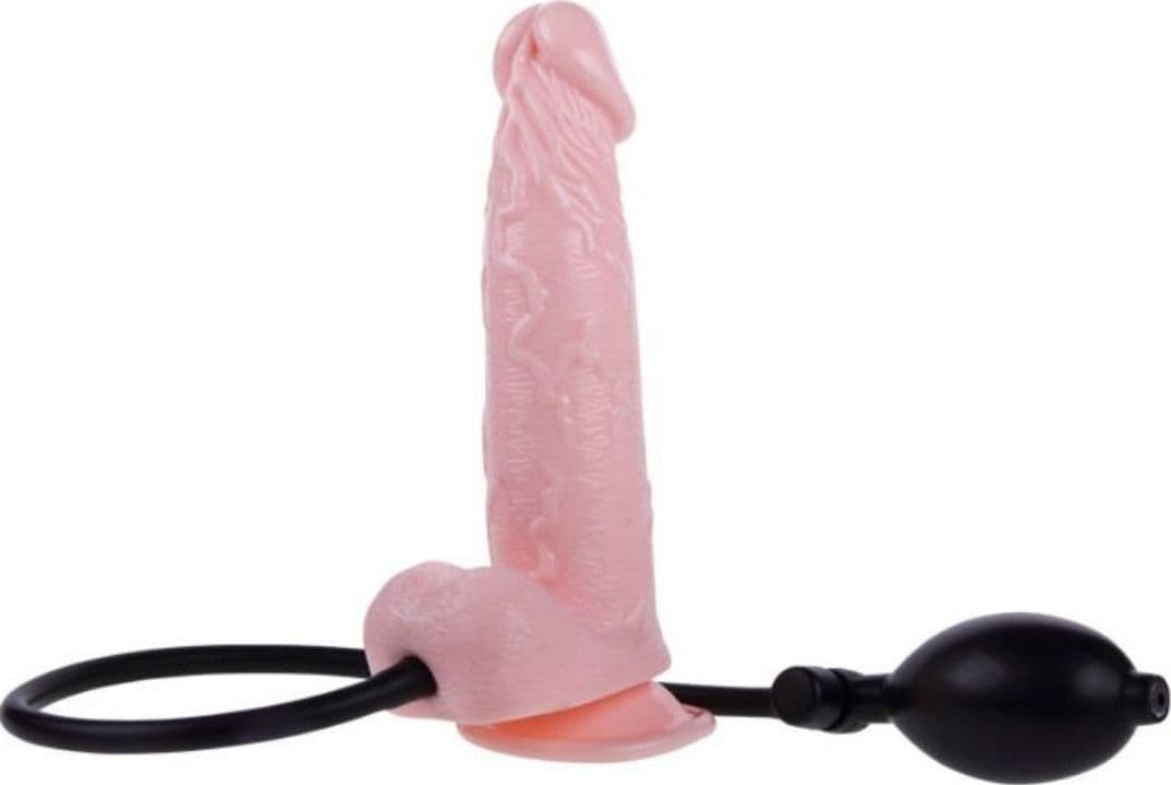 Fallo gonfiabile realistico con ventosa 18 cm - 3