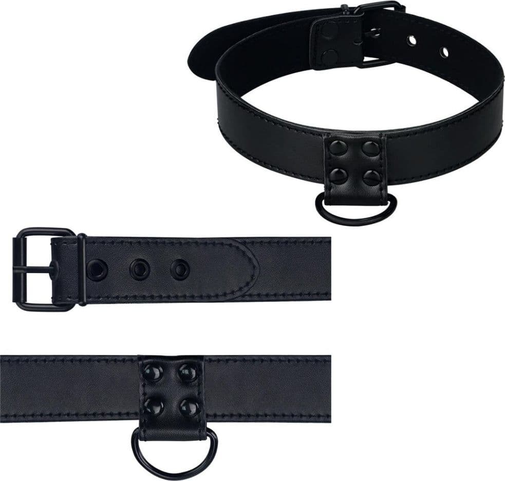 COLLARE LOVETOY CON GUINZAGLIO NERO - 4