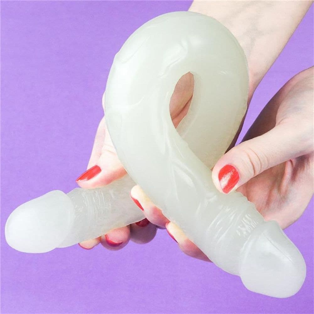 Dildo Doppio Trasparente Anale Vaginale LOVETOY LUMINO PLAY 14.5" 37cm - 3