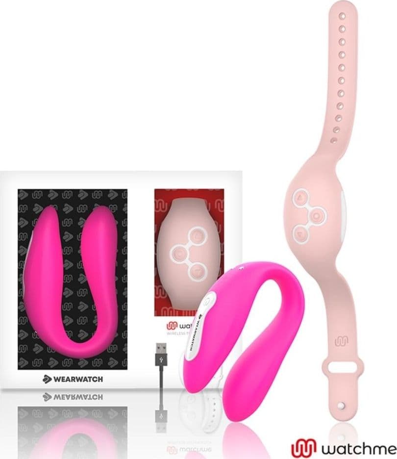 Vibratore di coppia con controllo remoto Watchme Fucsia - 4