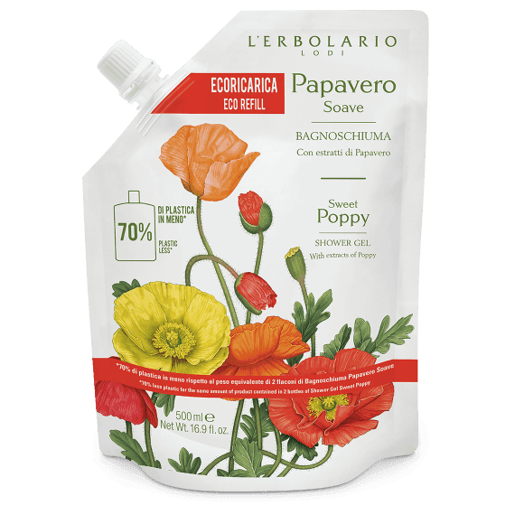 Ecoricarica Bagnoschiuma Papavero Soave - 2