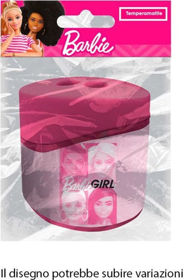 TEMPERAMATITE OVALE A 2 FORI CON SERBATOIO BARBIE CANCELLERIA SCUOLA BAMBINE 960436 - 2