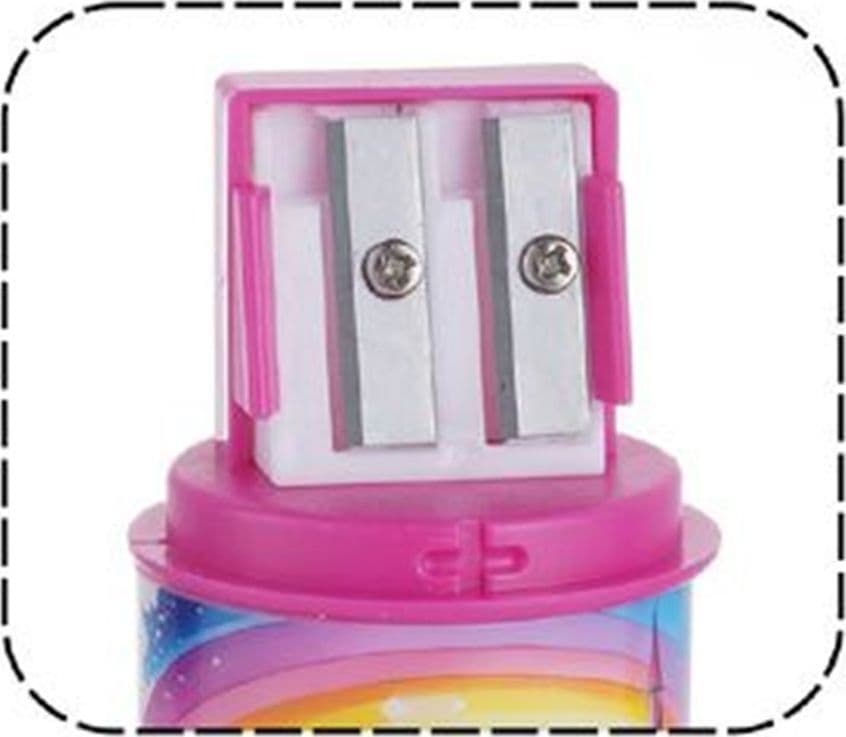 TEMPERAMATITE ROTONDO A 2 FORI UNICORNO CON SERBATOIO PER SCUOLA CASA BAMBINE 738004 - 3