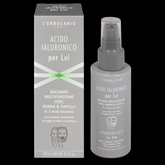 Balsamo Viso, Barba &amp; Capelli Acido Ialuronico per Lui - 2