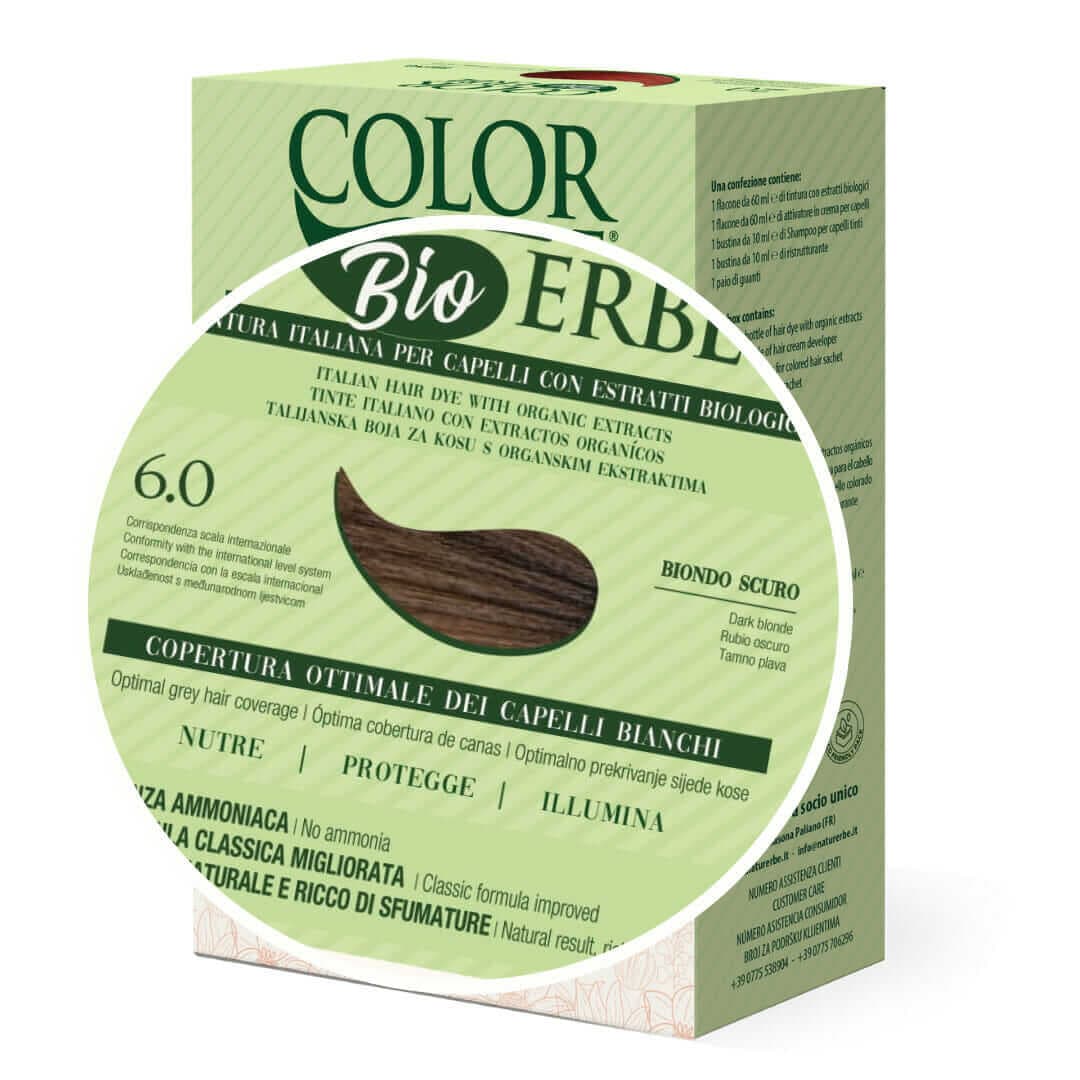 Tintura COLOR ERBE Bio Biondo Scuro (6.0) - 2