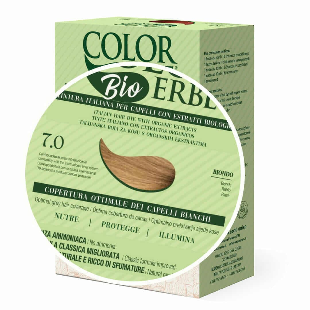 Tintura COLOR ERBE Bio Biondo (7.0) - 2
