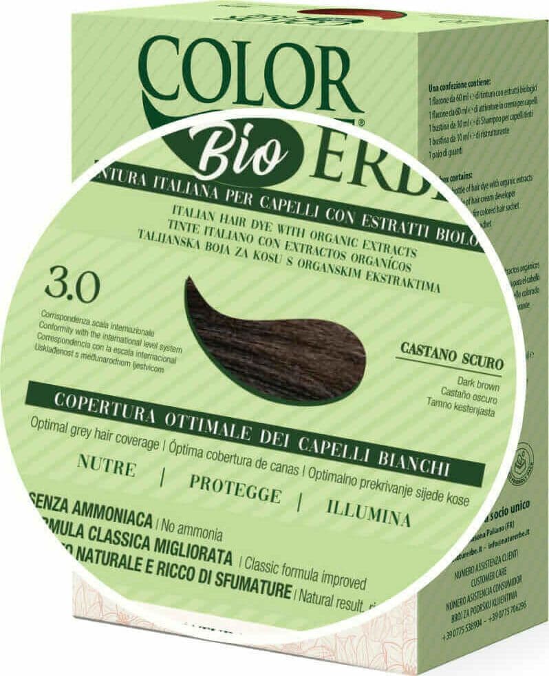 Tintura COLOR ERBE Bio Castano Scuro (3.0) - 2