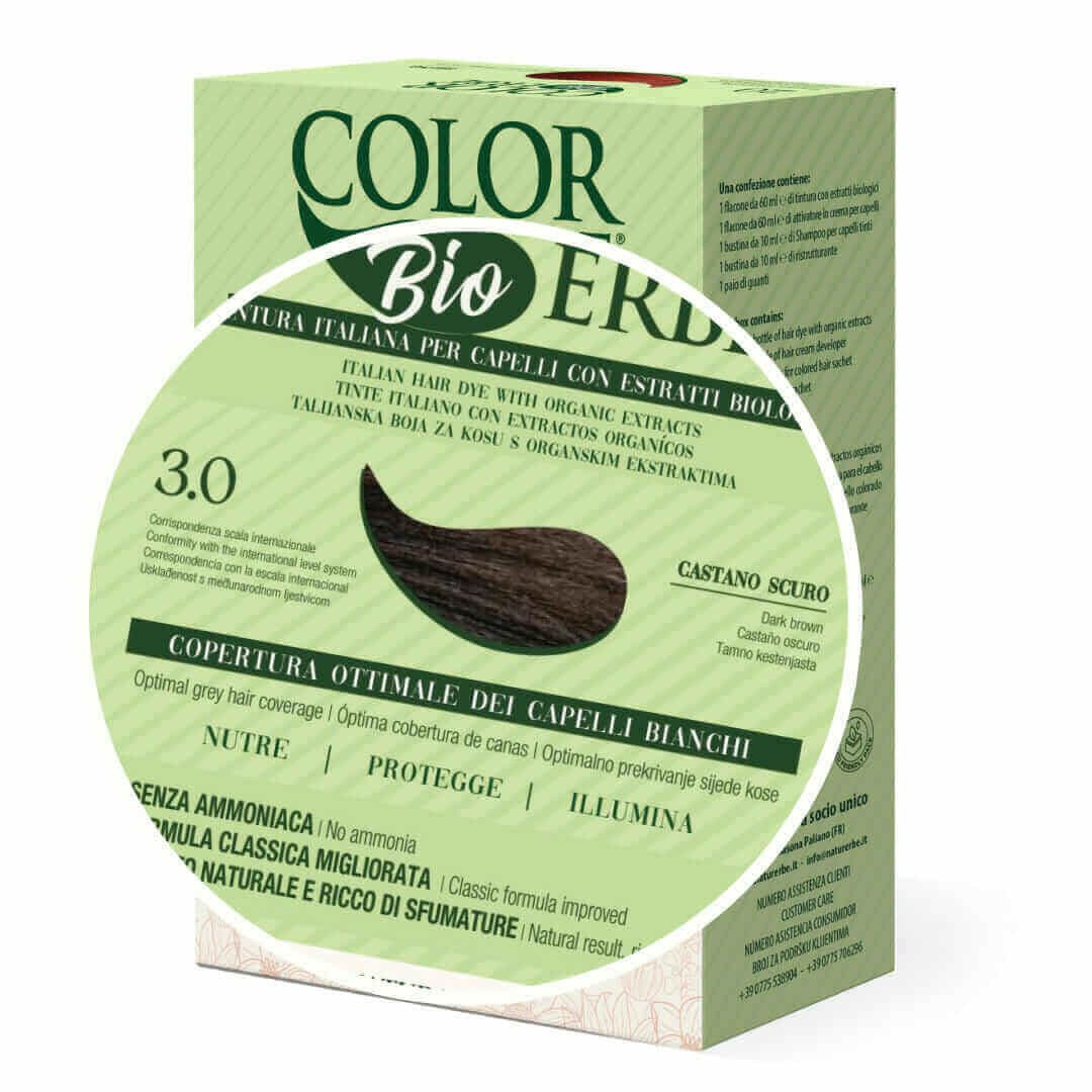 Tintura COLOR ERBE Bio Castano Scuro (3.0) - 2