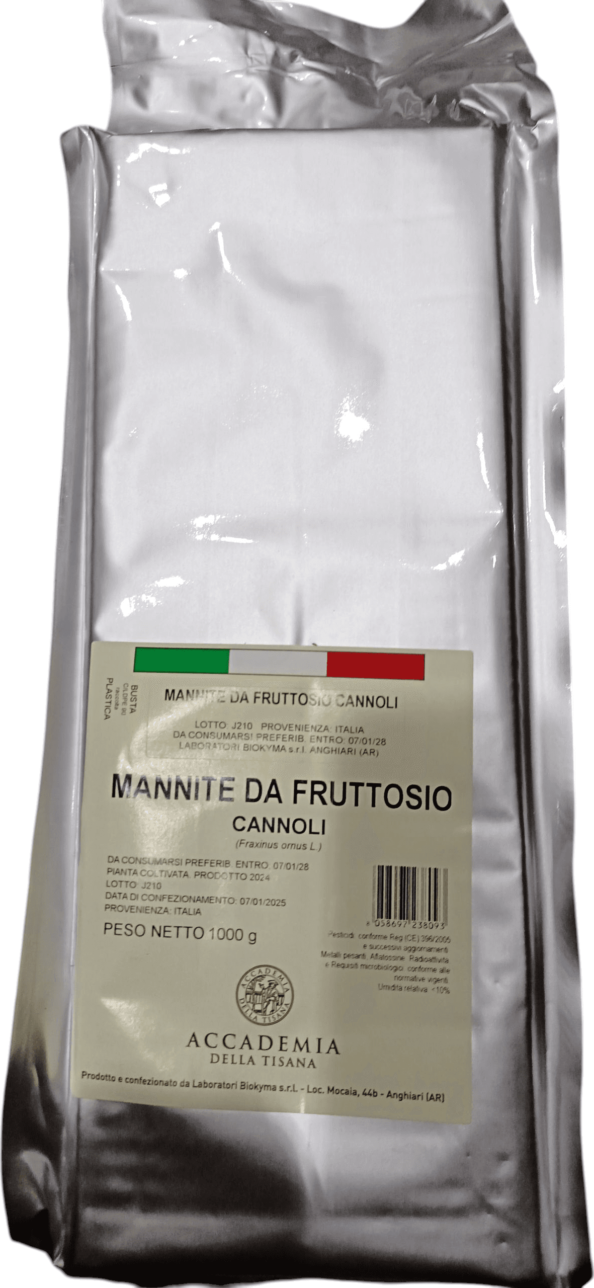 MANNITE DA FRUTTOSIO E DA FRASSINO CANNOLI 1KG