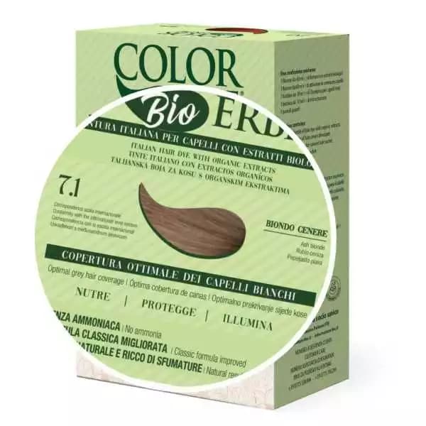 Tintura COLOR ERBE Bio Biondo Cenere (7.1) - 2